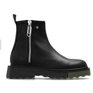 Brand new off white leather boots